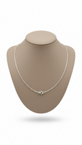 Matte Finish Silver Chain Necklace